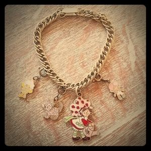 Rare Vintage Strawberry Shortcake charm bracelet